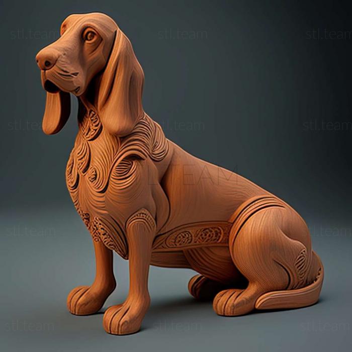 3D модель Російська гонча собака (STL)